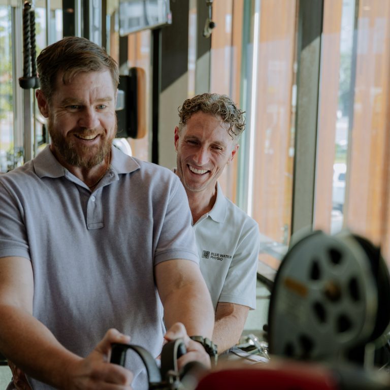 Gym-based rehabilitation exercise session